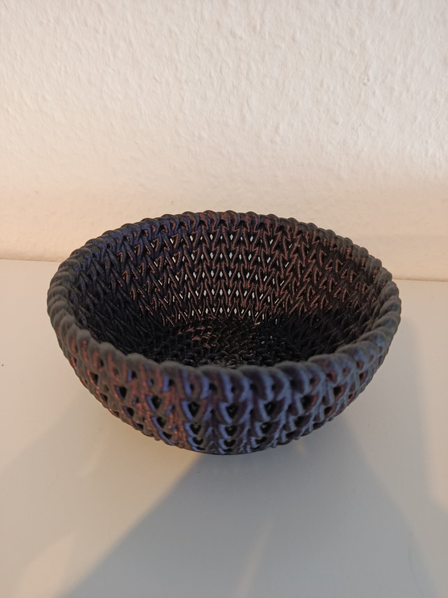 Knitted Bowl | Dekoschale | Korbdesign | Aufbewahrungsschale | Moderne Wohndeko | Geschenkidee